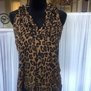 3/$30 INC Leopard Print Top